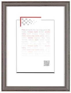 Cadre Hendaye, L.10 X H.15 Cm, Bois Taupe