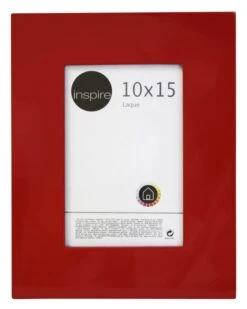 Cadre Laqué, 10 X 15 Cm, Rouge