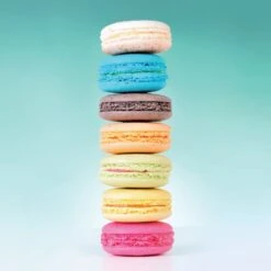 Affiche Macarons Colonne L.14 X H.14 Cm