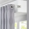 Rideau Tamisant, Wellen, Gris, L.140 X H.260 Cm INSPIRE