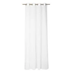 Voilage Transparent, Abby Blanc L.140 X H.280 Cm