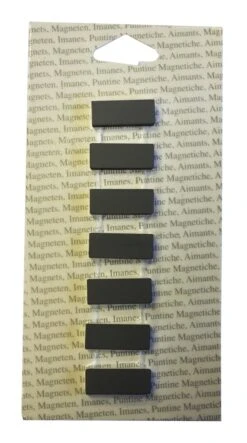Lot De 7 Magnets Classic Rectangle, Noir L.8.9 X H.17.8 Cm