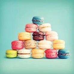 Affiche Macarons Pyramide L.14 X H.14 Cm
