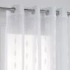 Voilage Tamisant, Nina Blanc L.140 X H.260 Cm