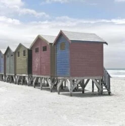 Affiche Cabanons L.14 X H.14 Cm