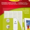 Lot De 24 Languettes De Fixation Tableaux M, Blanc
