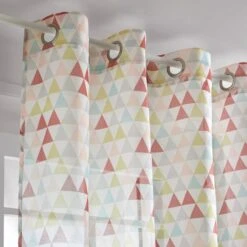Voilage Tamisant, Triangolo, Multicolore, L.140 X H.260 Cm INSPIRE