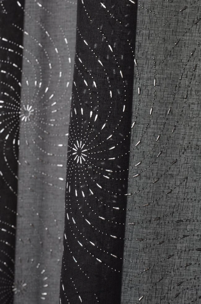 Voilage Tamisant, Tourby Noir L.135 X H.260 Cm 1 Voilage Tamisant, Tourby Noir L.135 X H.260 Cm