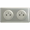 Legrand Céliane – Prise 2x2P+T Surface Précablé – Ensemble Aluminium Complet