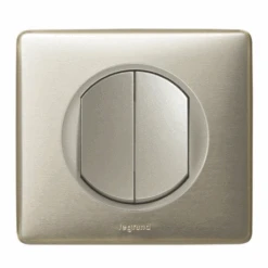 Legrand Céliane – Double Va Et Vient 10A – Ensemble Titane Complet