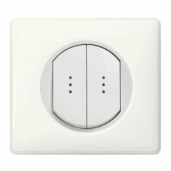 Legrand Céliane – Double Va Et Vient à Témoin 10A – Ensemble Blanc Complet à Griffes