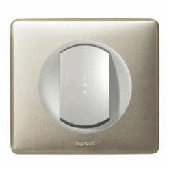 Legrand Céliane – Va Et Vient Simple Lumineux 10A – Ensemble Titane Complet à Griffes