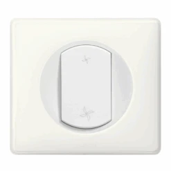 Legrand Céliane – Interrupteur VMC 2 Positions – Ensemble Blanc Complet à Griffes