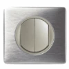 Legrand Céliane – Va Et Vient + Bouton Poussoir 6A – Ensemble Aluminium Complet à Griffes