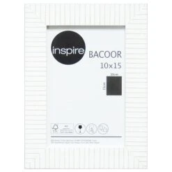 Cadre Bacoor, L.10 X H.15 Cm, Bois Blanc